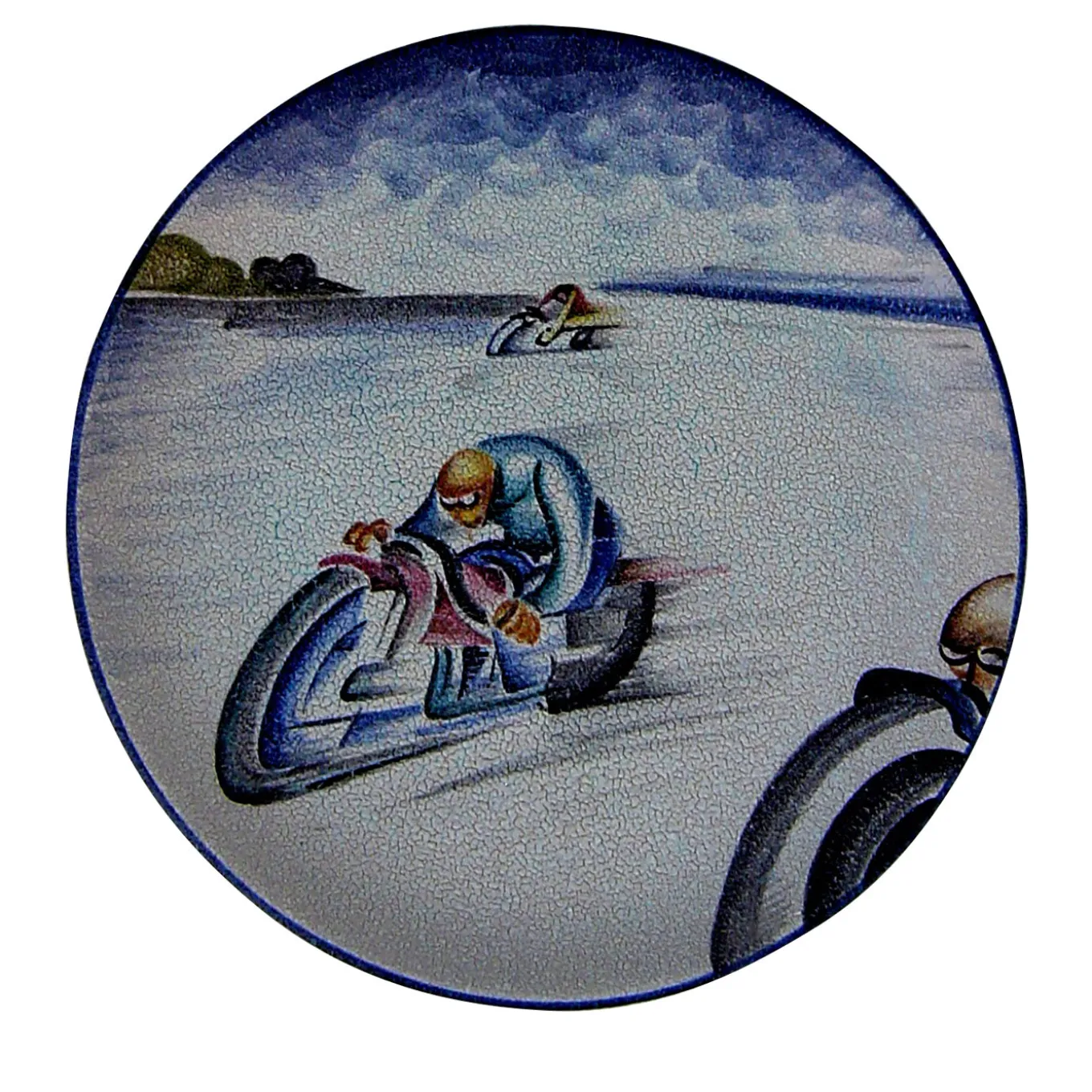 Piastra futuristica per motociclisti