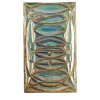 Piastrella Decorativa Rettangolare in Ceramica con Lustro Verde