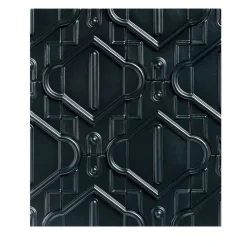 Piastrella di ceramica nera opaca Mariposa di Elena Salmistraro