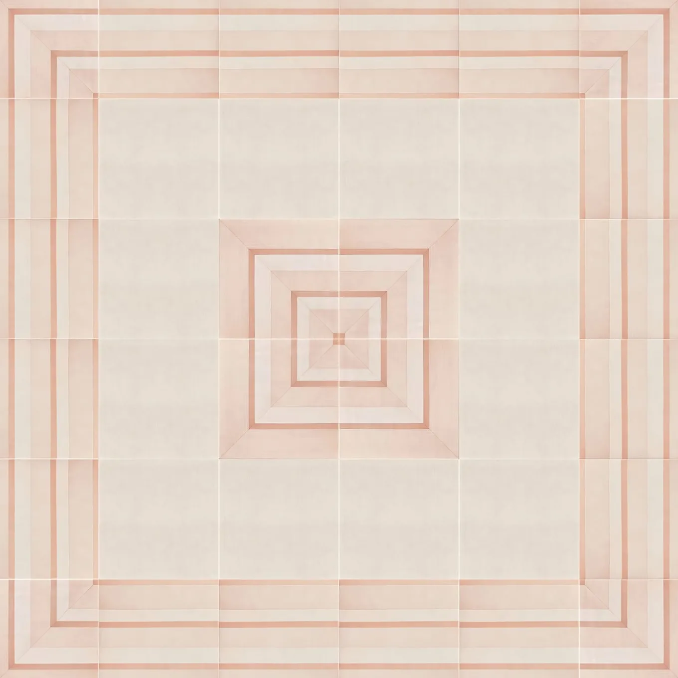 Piastrella Geometrie D’Ombra In Ceramica Rosa Cipria Motivo A Linee