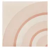 Piastrella Geometrie D’Ombra In Ceramica Rosa Motivo Circolare