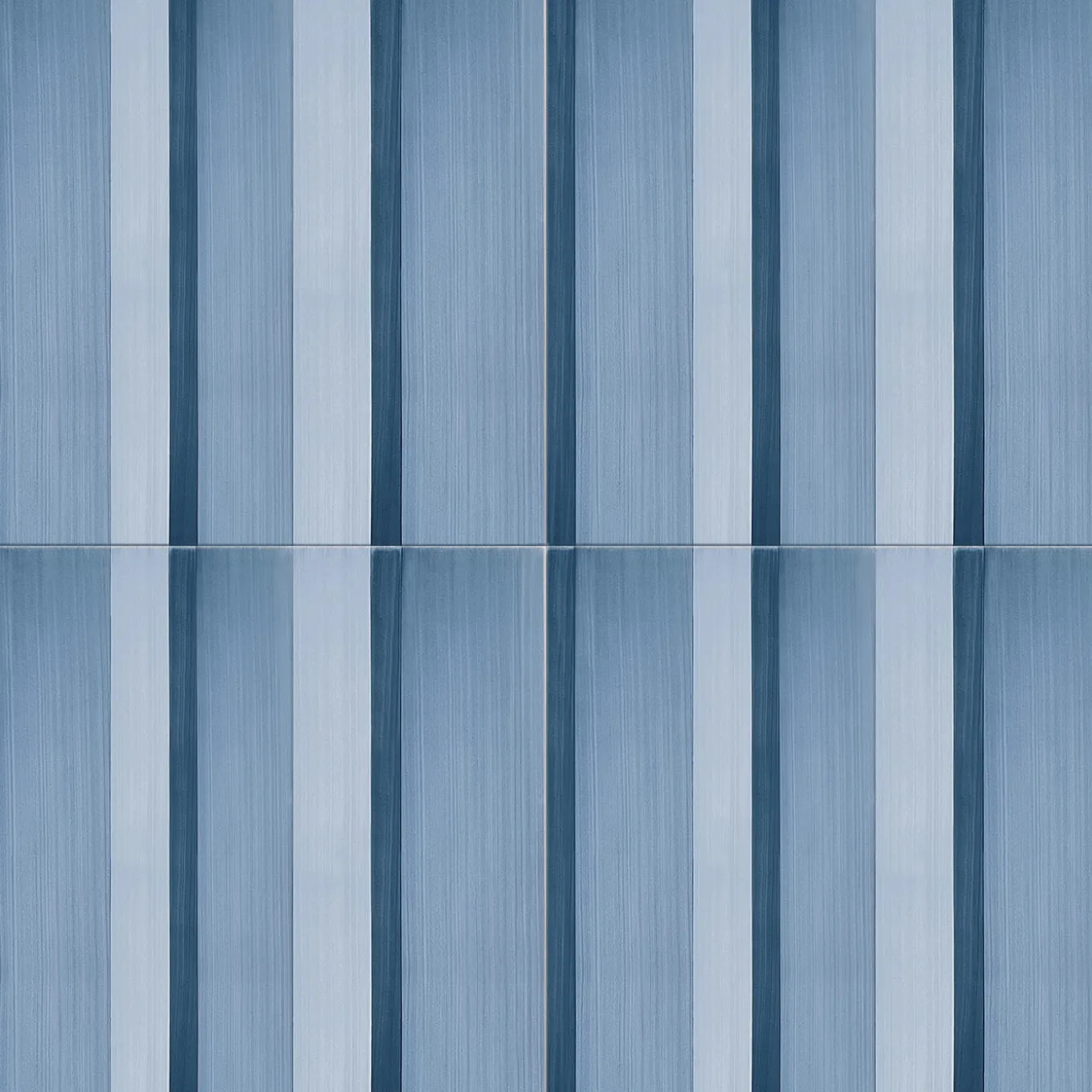 Piastrella Geometrie D’Ombra In Ceramica Blu Motivo A Linee