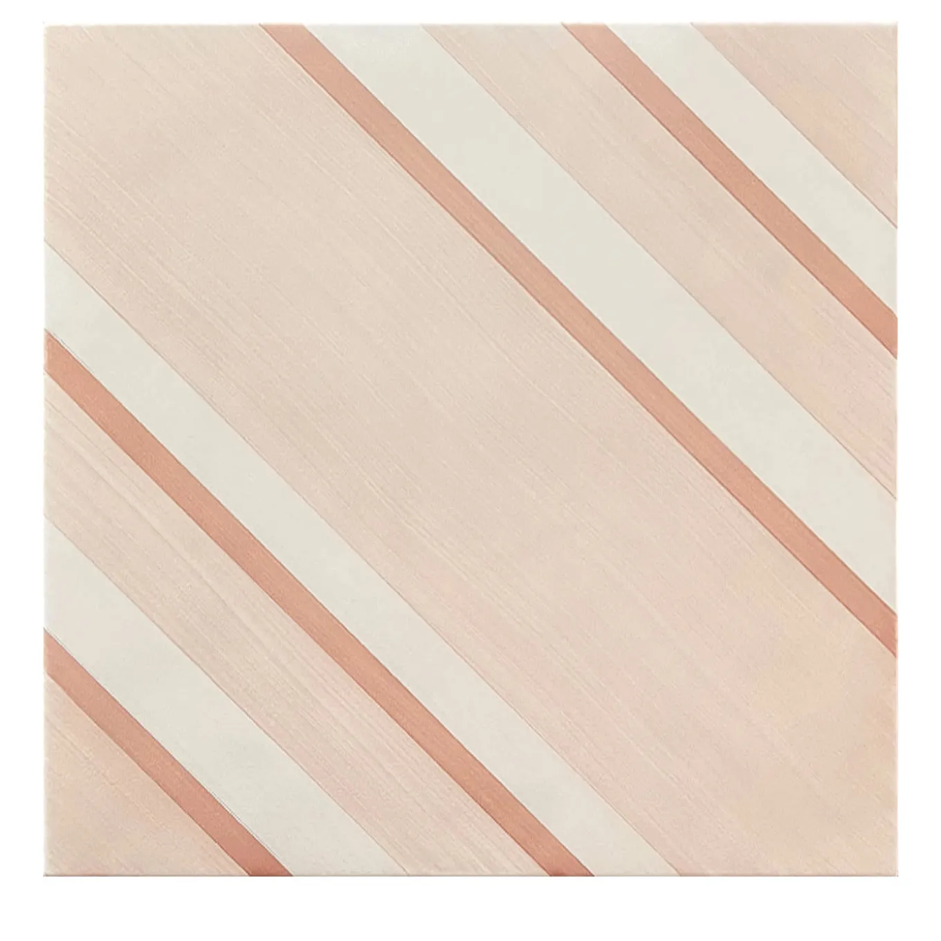 Piastrella Geometrie D’Ombra In Ceramica Rosa Cipria Motivo Diagonale