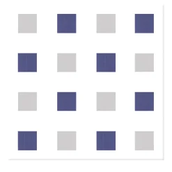 Piastrella La Navata In Ceramica Grigia E Viola Motivo Geometrico