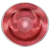 Piatto Decorativo in Vetro Rosso Lirica