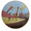 Piatto decorativo Le Giraffe in ceramica