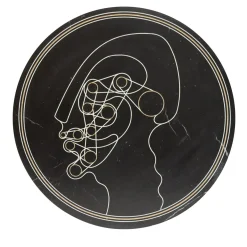 Piatto decorativo Marblelous XI di Federico Pepe
