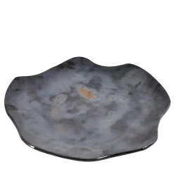 Piatto Decorativo Notte Stellata in Ceramica di Nino Basso