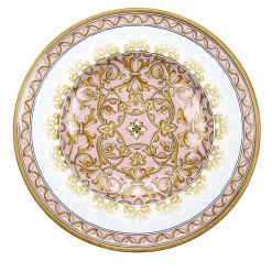 Piatto Decorativo Rotondo Pink Damask
