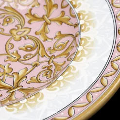 Piatto Decorativo Rotondo Pink Damask