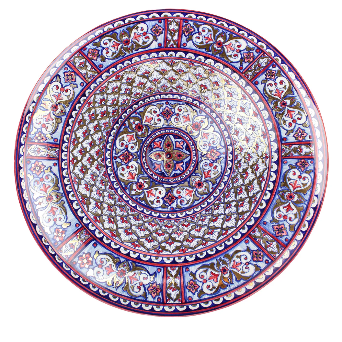 Piatto decorativo rotondo Moorish Gold