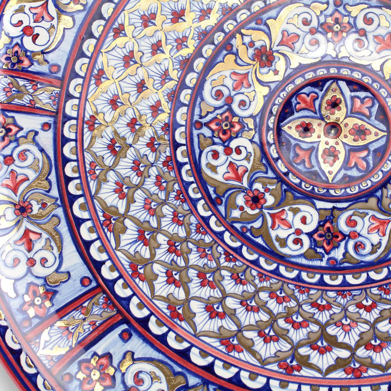 Piatto decorativo rotondo Moorish Gold