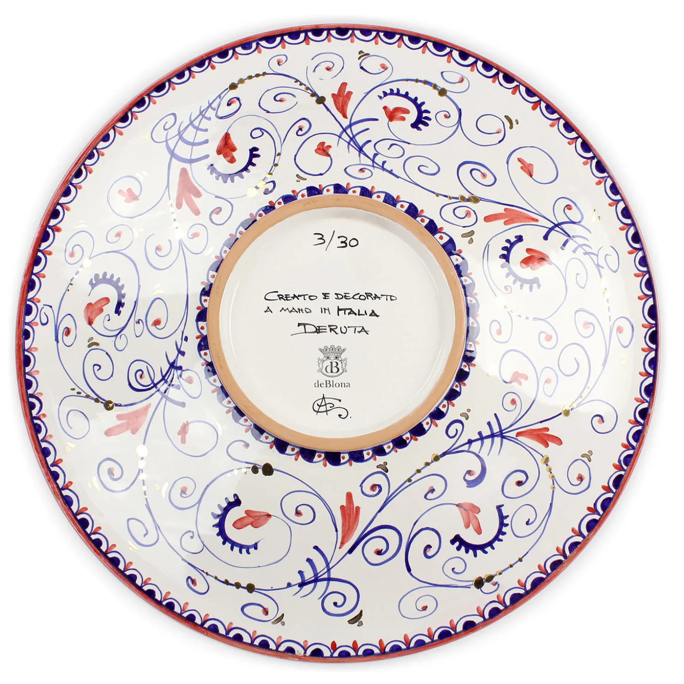Piatto decorativo rotondo Moorish Gold