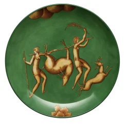 Piatto La Venatoria Verde Cervo - Edizione limitata