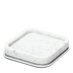 Piatto Portaoggetti Polo in Marmo Arabescato Bianco