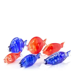 Piccolo pesce rosso in vetro di Murano