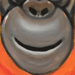 Pittura acrilica su tela Orange-u-tan