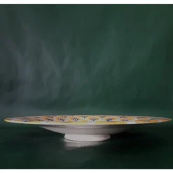 Piuma di pavone gialla ⌀ Piatto decorativo da 30 cm