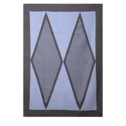 Plaid fantasia Harlequin Grafite-Blu polvere