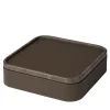 Polo Marmo Brown Scatola quadrata impilabile grande