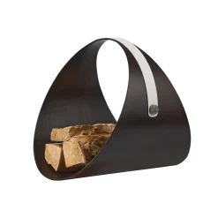 Porta legna e portariviste Ben Oyster Wenge