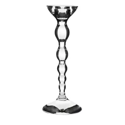 Portacandele basso in cristallo Collier