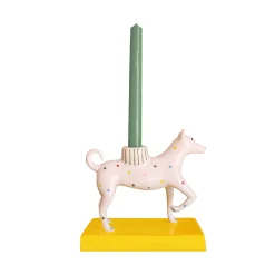 Portacandele in ceramica multicolore Baloo