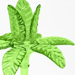Portacandele Las Palmas medio in vetro soffiato verde