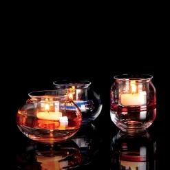 Portacandele Lumina Rosso #1