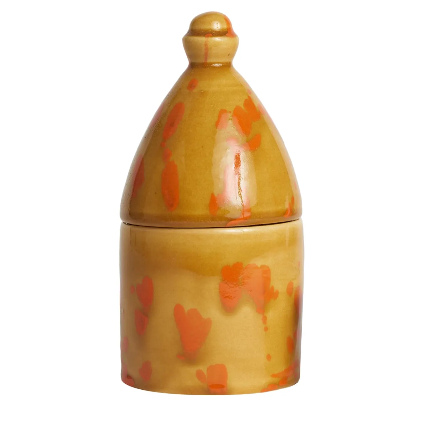 Portacandele Trullo Caramello e Arancio
