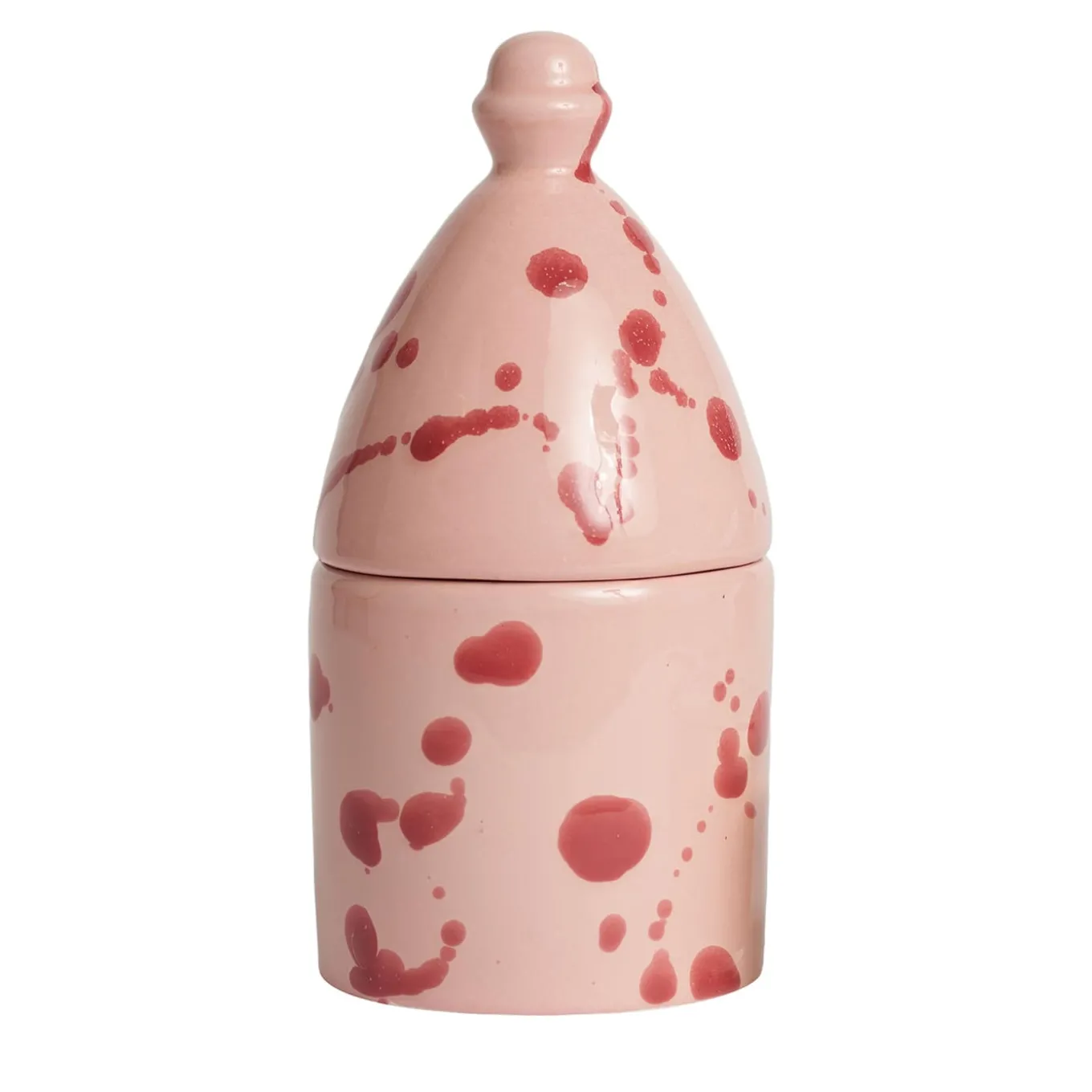 Portacandele Trullo Rosa e Borgogna