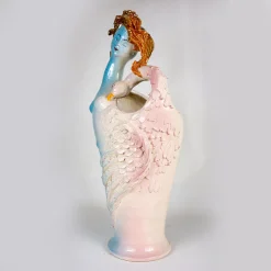 Portaombrelli Leda e il Cigno in ceramica