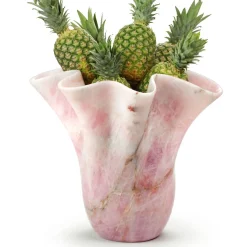 PV05 Vaso scultoreo in quarzo rosa