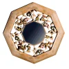 S/14 Specchio da parete ottagonale con intagli floreali