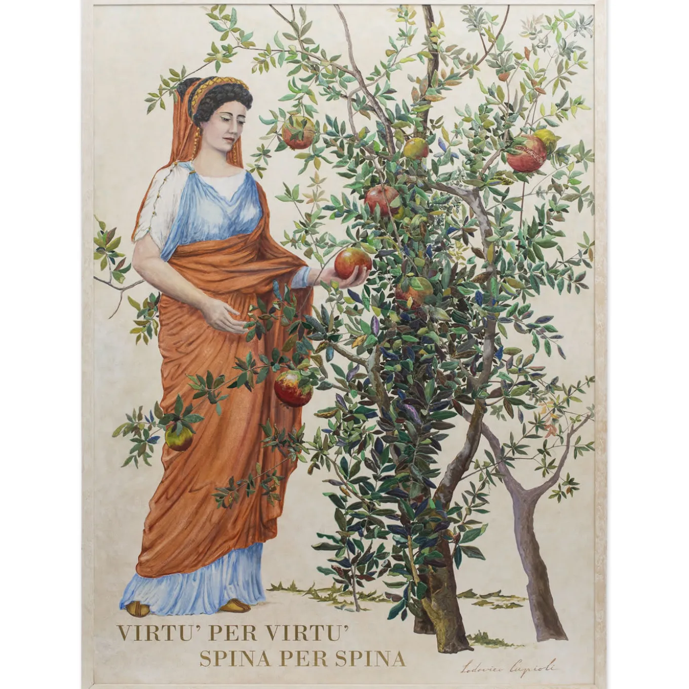 Scagliola e olio a rilievo di Lodovico Cupioli