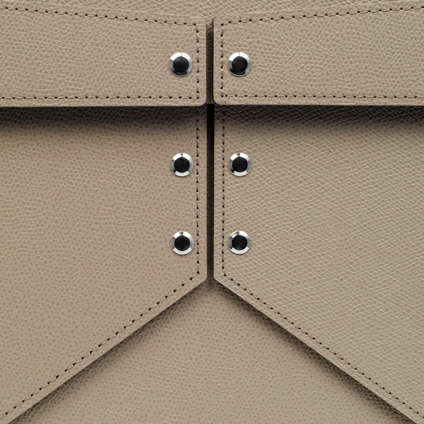 Scatola armadio Origami in pelle marrone chiaro