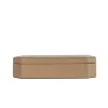 Scatola Del Monte 25 in legno e pelle beige Tamarone