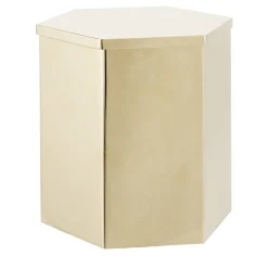 Scatola esagonale in ottone