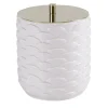 SCATOLA IN COTONE PAVONE - BIANCO