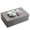 Scatola in Ottone con Pietre di Fluorite