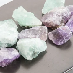 Scatola in Ottone con Pietre di Fluorite