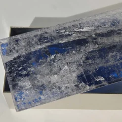 Scatola in ottone di quarzo blu