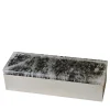 Scatola in ottone di quarzo verde scuro