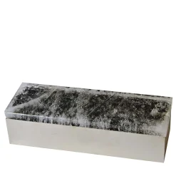 Scatola in ottone di quarzo verde scuro