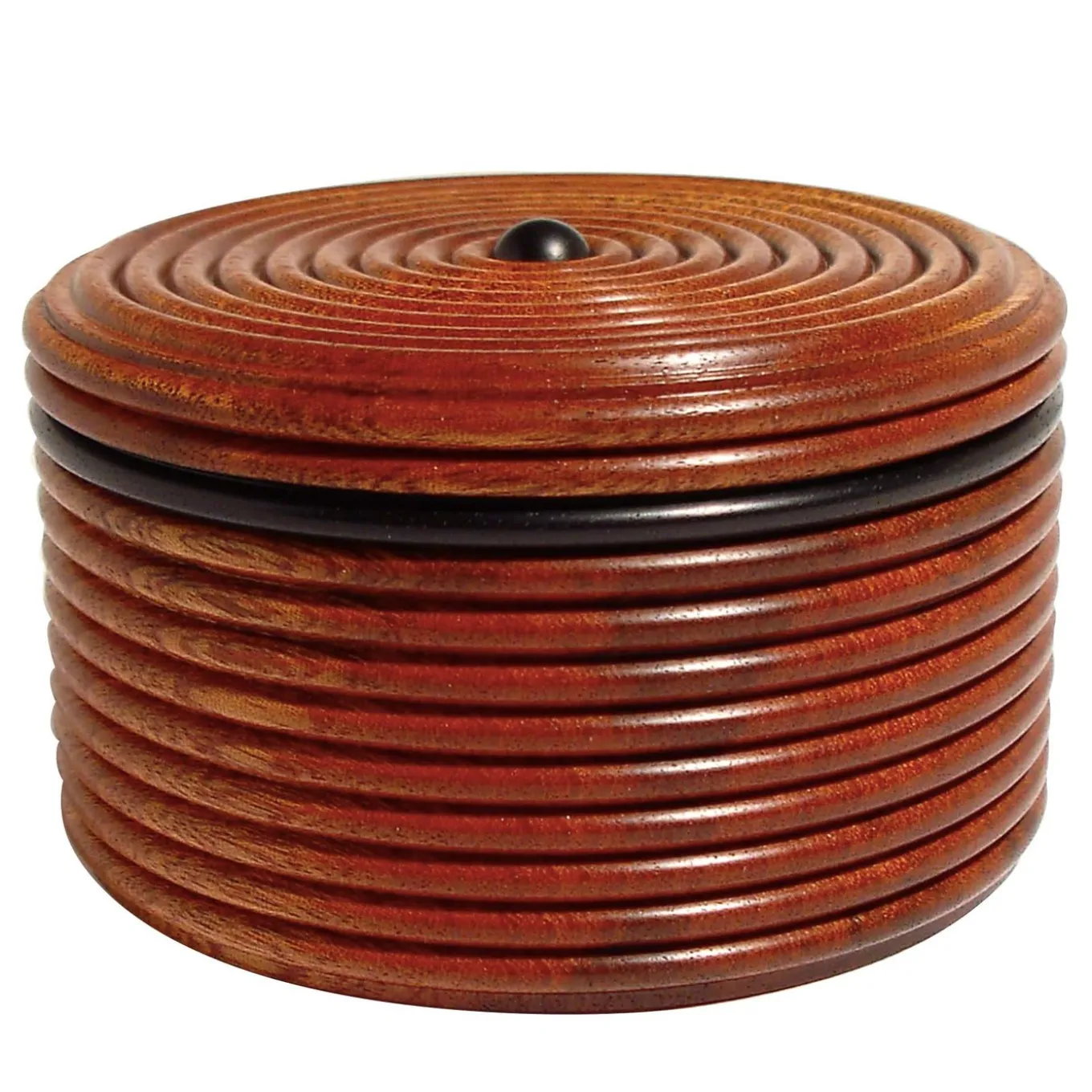 Scatola in sapele ed ebano con coperchio #2
