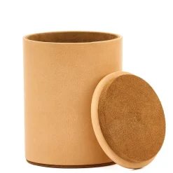 Scatola Media per gioielli in pelle beige