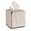 SCATOLA PER FAZZOLETTI DI CARTA IN BAMBÙ - BIANCO