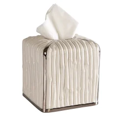SCATOLA PER FAZZOLETTI DI CARTA IN BAMBÙ - BIANCO