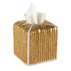 SCATOLA PER FAZZOLETTI IN BAMBÙ - ORO