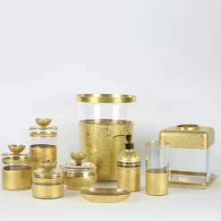 Scatola piccola in vetro con base ispirata a Michelangelo